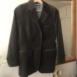 Rustic Green Velvet J Crew Blazer